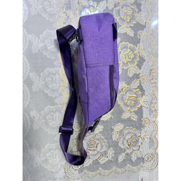 Unisex Waterproof Nylon Sling Crossbody Bag with Multiple Pockets for Travel and - Picture 10 of 13